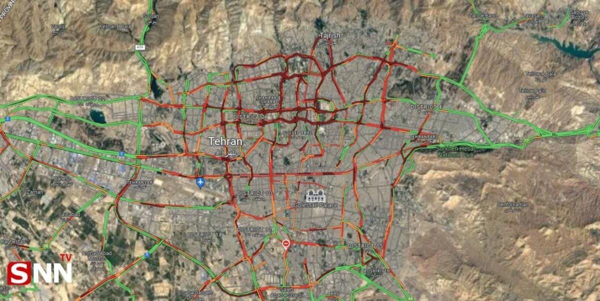 تهران قفل شد + عکس