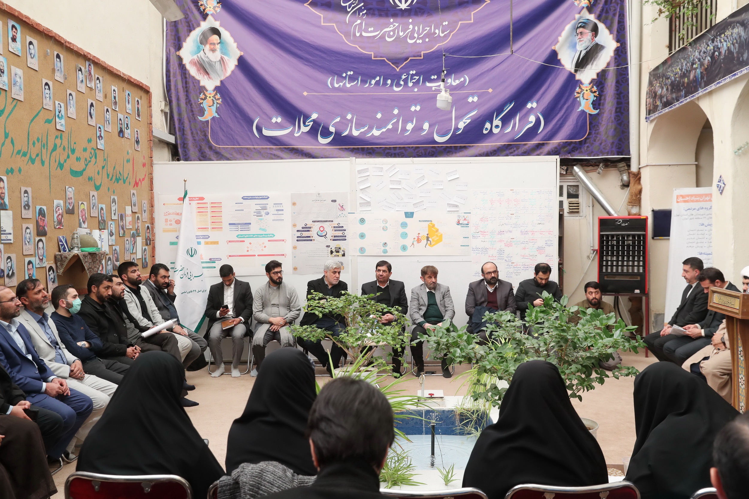 حضور ۵ ساعته در قرارگاه تحول و توانمندسازی محلات و بازدید میدانی معاون اول رئیس‌جمهور از سکونت گاه‌های حاشیه‌ای تهران