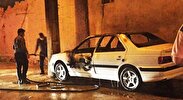 آتش زدن عمدی یک خودرو در دولت آباد