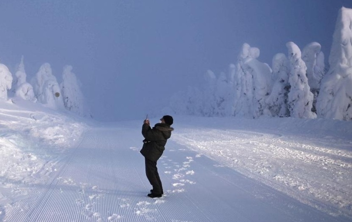 شهر تاریخی ژاپن در برف +فیلم