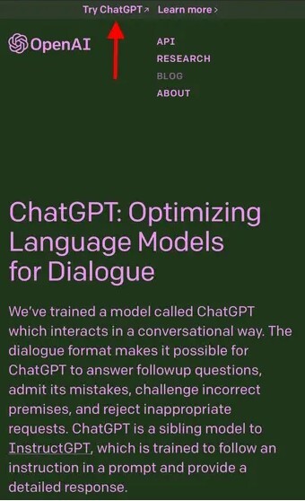 نحوه استفاده از ChatGPT در مرورگر