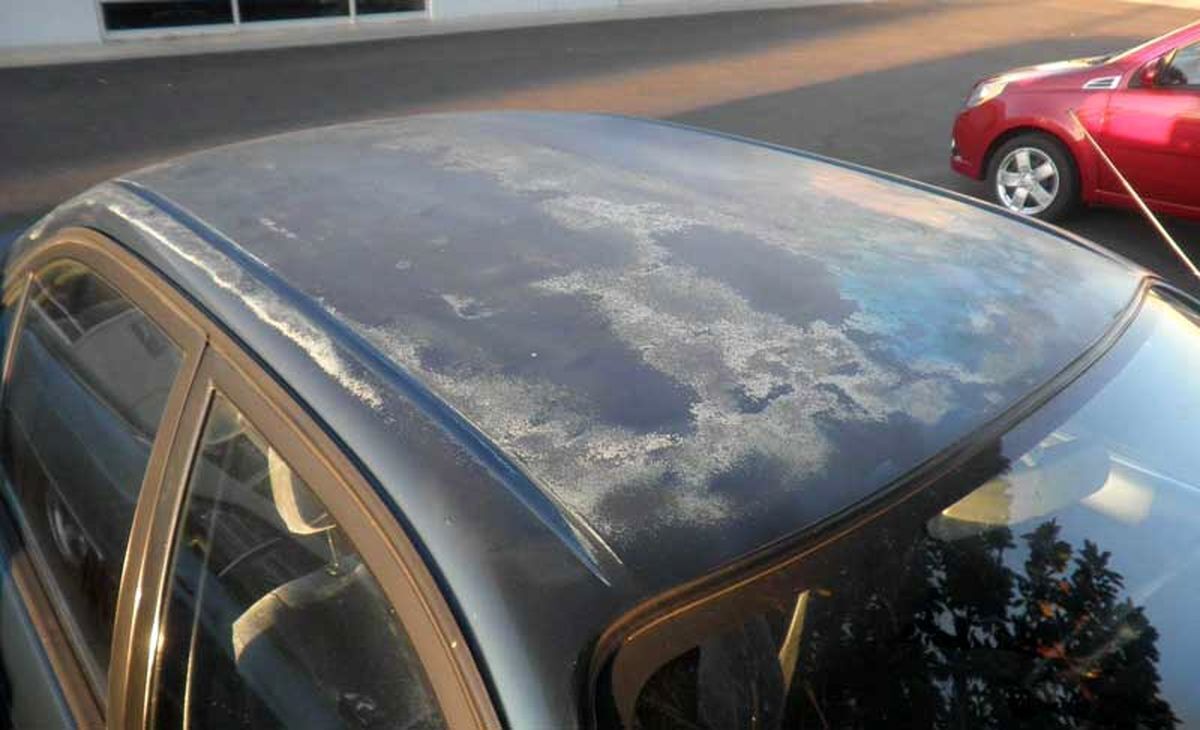 تاثیر باورنکردنی باران اسیدی به روی خودروها