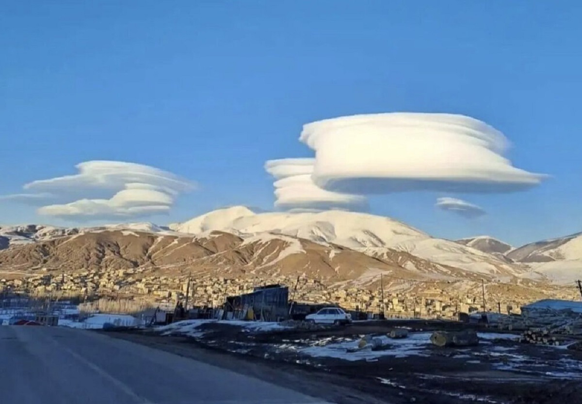 ویدئویی عجیب از ابرهای بحث‌برانگیز در آسمان خلخال!