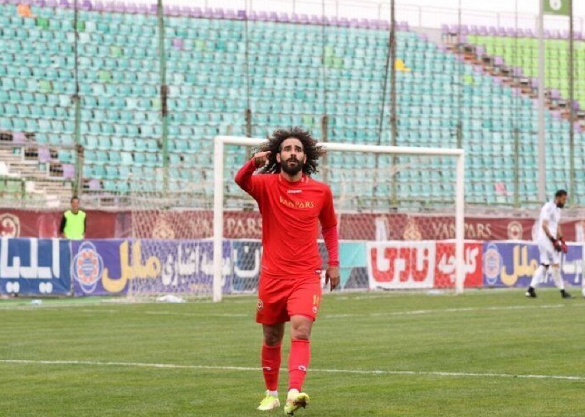 شادی گل جالب و بامزه در فوتبال ایران +فیلم