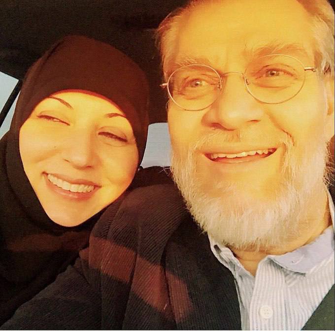 نادر طالب زاده و همسرش