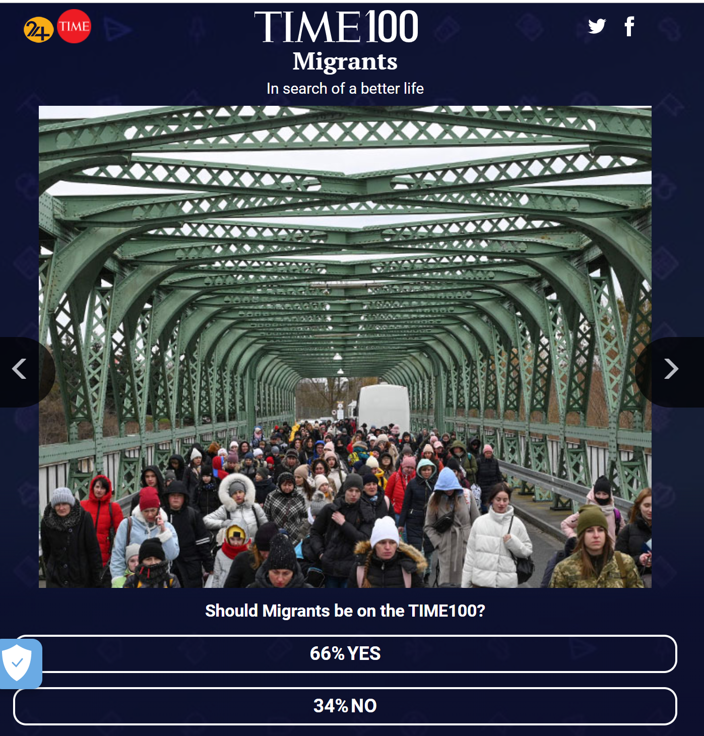 رهبر ایران در فهرست نظرسنجی صد چهره برتر سال مجله تایم