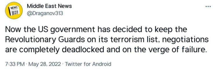 مذاکرات کاملاً به بن بست رسیده و در آستانه شکست است