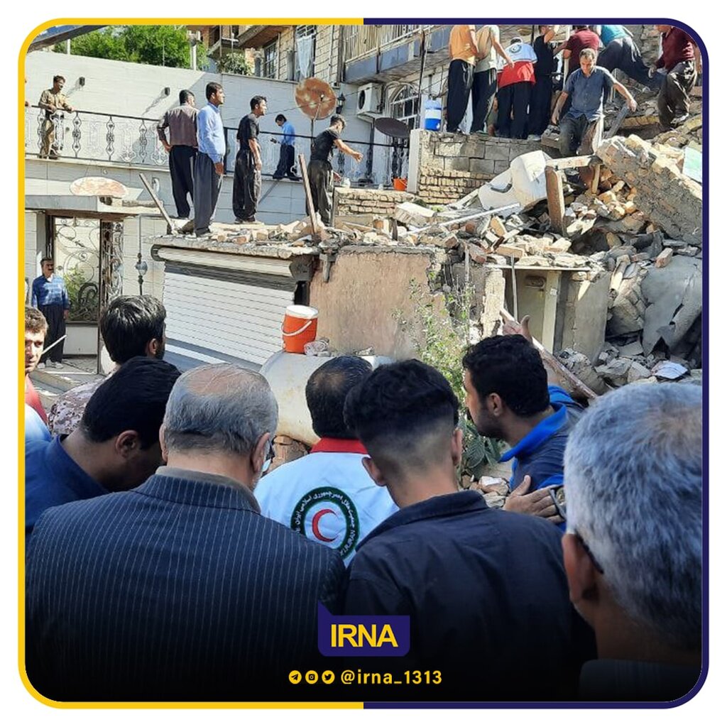 حوادث در کشور تمامی ندارد/ ریزش ساختمان این بار در کرمانشاه