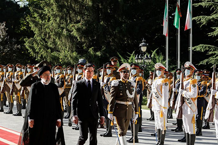 استقبال رسمی از رییس جمهور ترکمنستان
