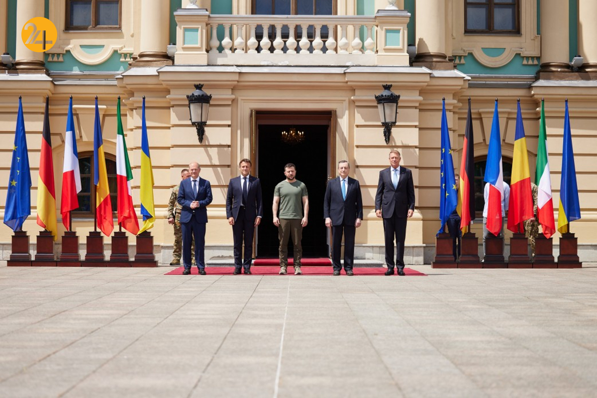 دیدار ولادیمیر زلنسکی با سران ۴ کشور جهان