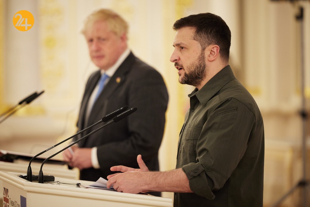 دیدار زلنسکی با نخست‌وزیر بریتانیا