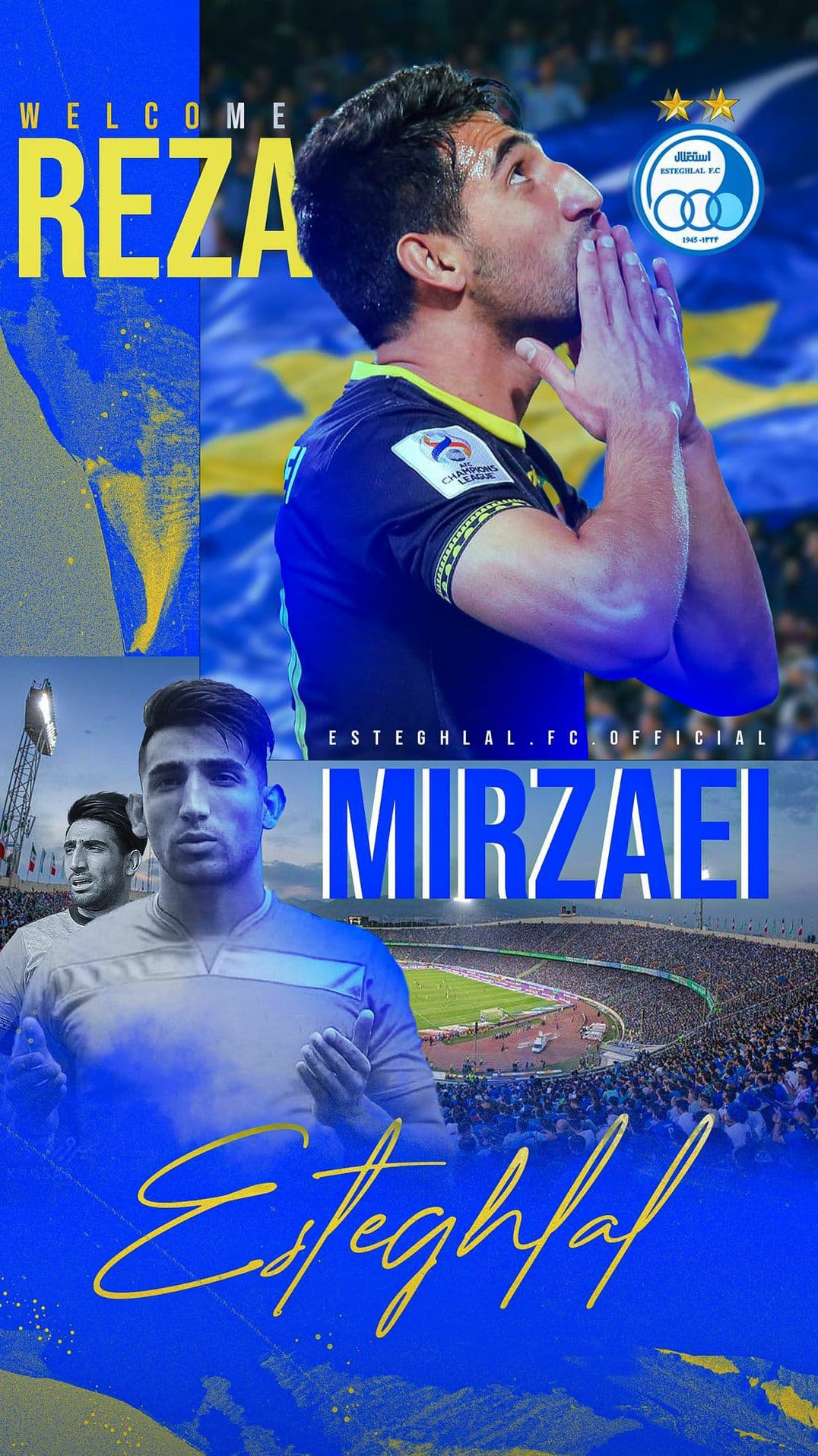 خوش آمد گویی استقلال به وینگر جدید +عکس