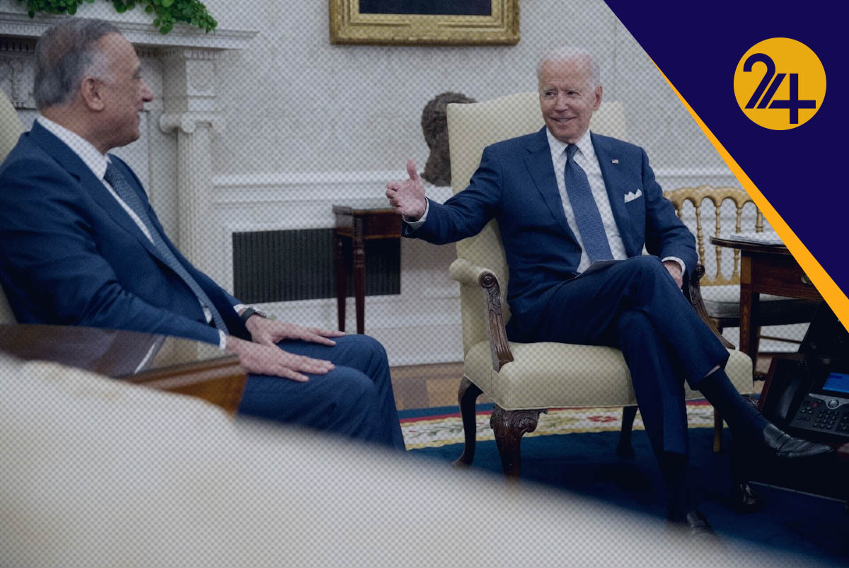 جو بایدن و مصطفی الکاظمی