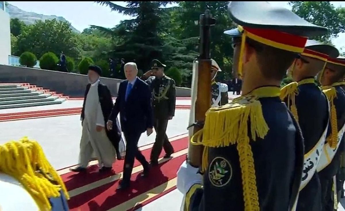 تصاویر استقبال رسمی رئیسی از اردوغان در سعدآباد +فیلم