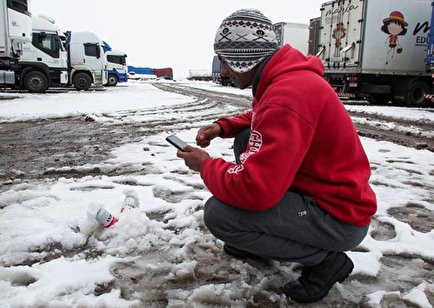 توقف کامیون‌ها در گذرگاه شیلی و آرژانتین