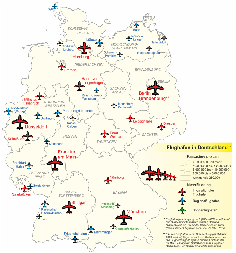 آلمان چند فرودگاه دارد؟