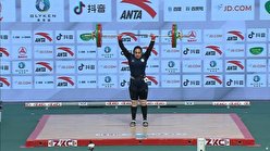 تمرینات دقیقه نودی دختر وزنه‌بردار ایران پیش از مسابقات قونیه +فیلم