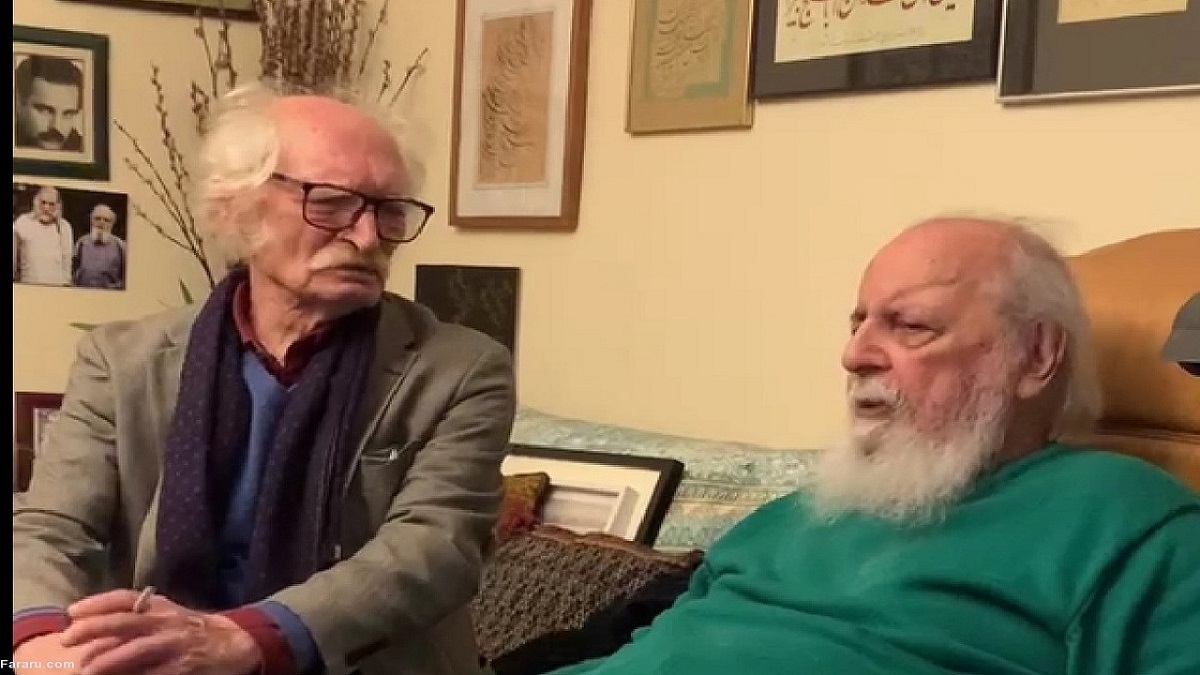 فیلمی دیده نشده از شعرخوانی ابتهاج برای دولت‌آبادی +فیلم