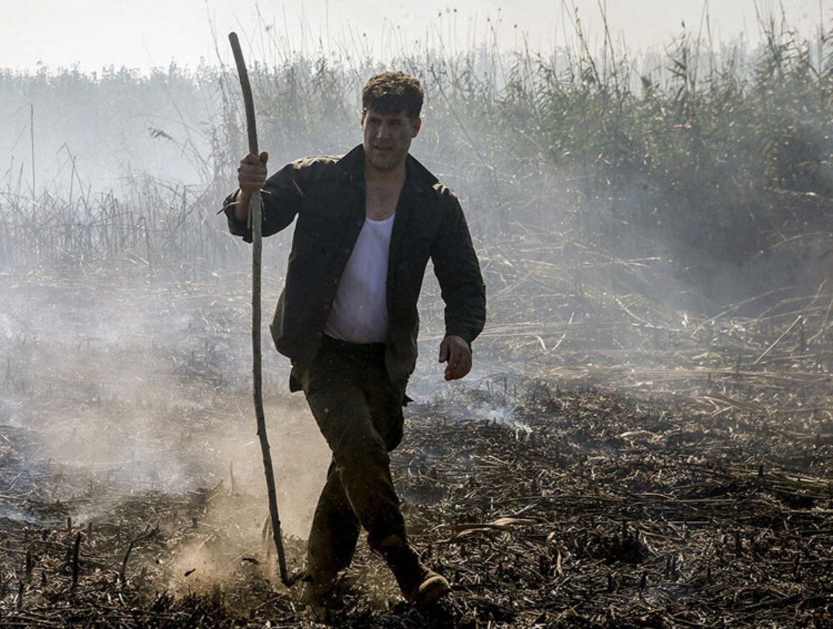 آتش سوزی تالاب انزلی