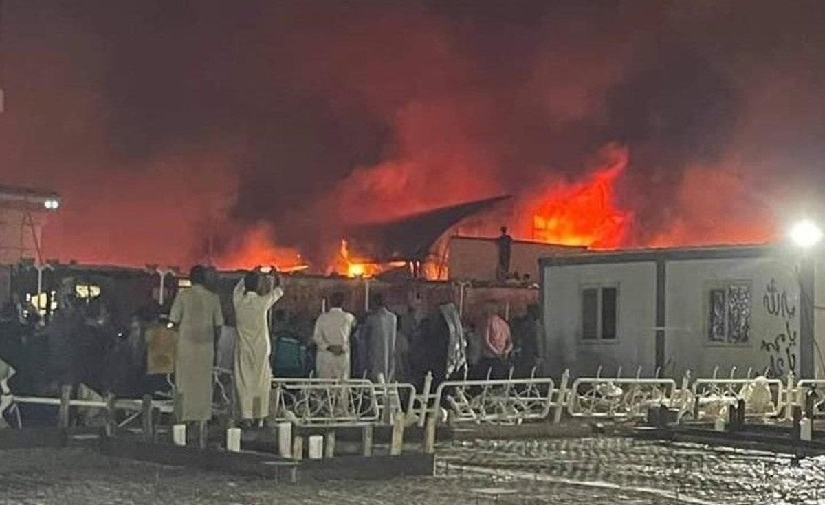 آتش سوزی یک هتل در کربلا/ یک ایرانی در میان جان‌باختگان
