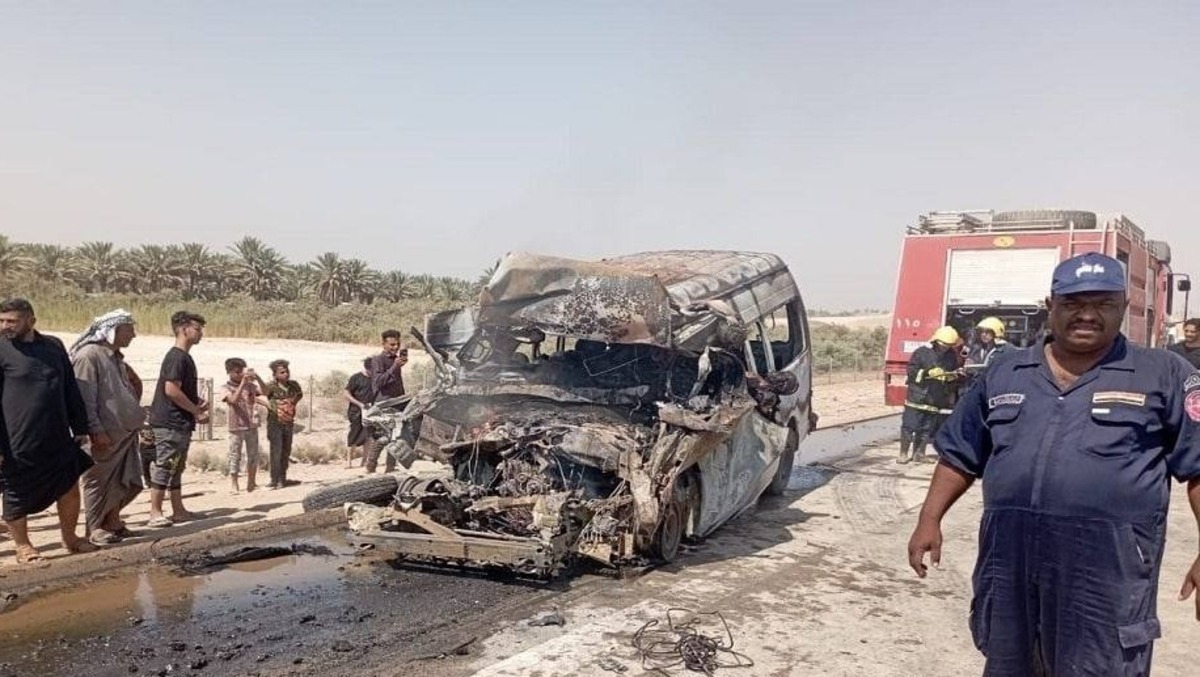 انتقال پیکر ۱۰ زائر کشته‌شده در حادثه آتش‌سوزی عراق به پزشکی قانونی ایران