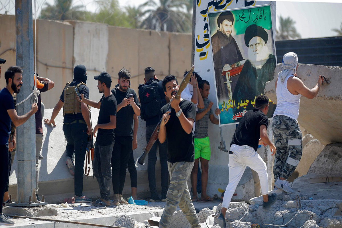 ویدئویی عجیب از منطقه سبز بغداد +فیلم