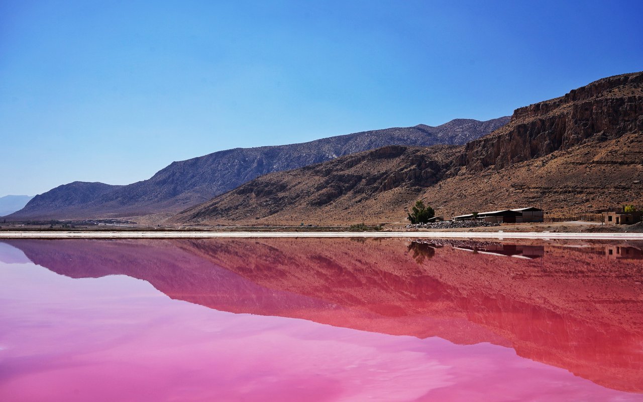 انتشار تصاویر دریاچه مهارلو شیراز توسط کمپانی آمریکایی +فیلم