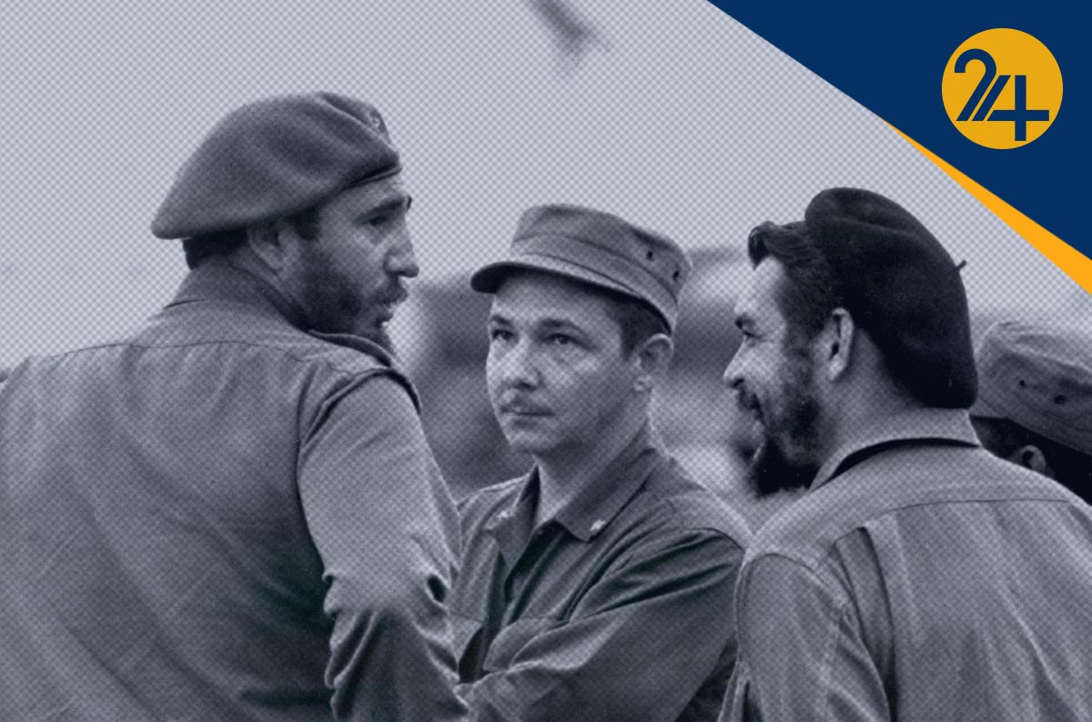 فیدل کاسترو رائول کاسترو و ارنستو چه گوارا