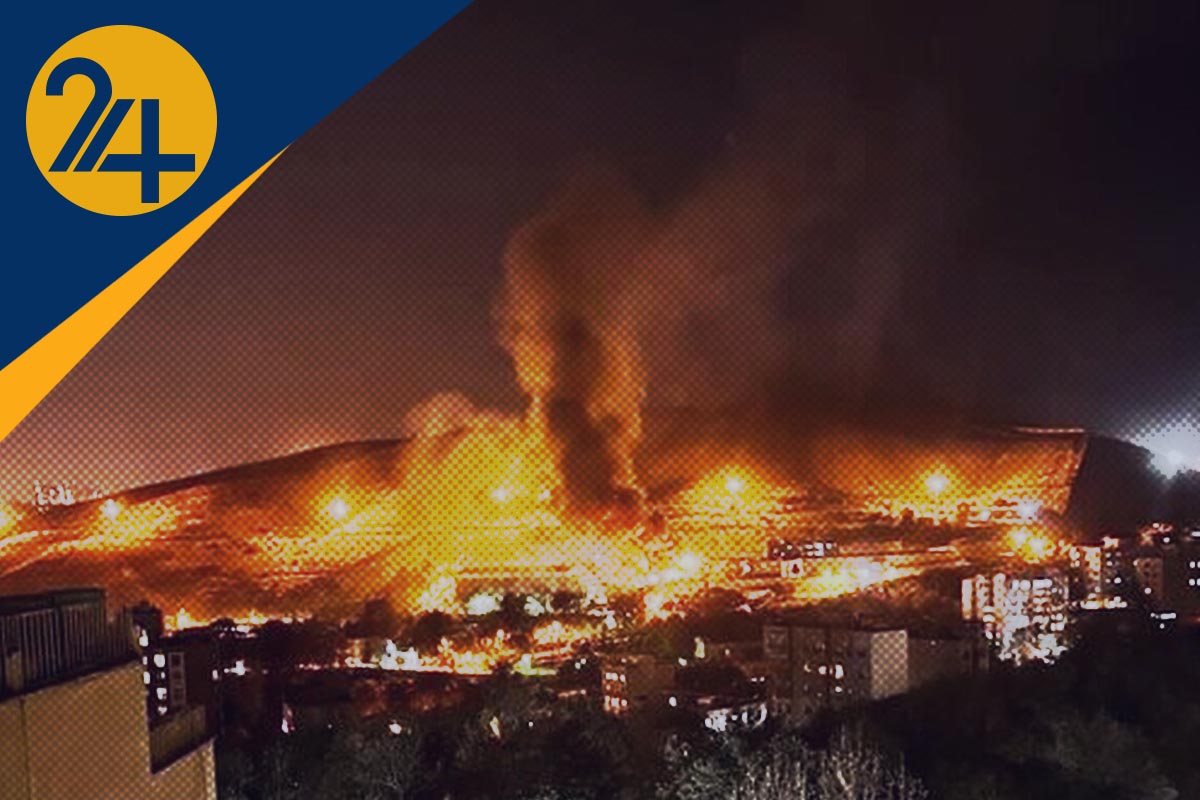 آتش سوزی زندان اوین