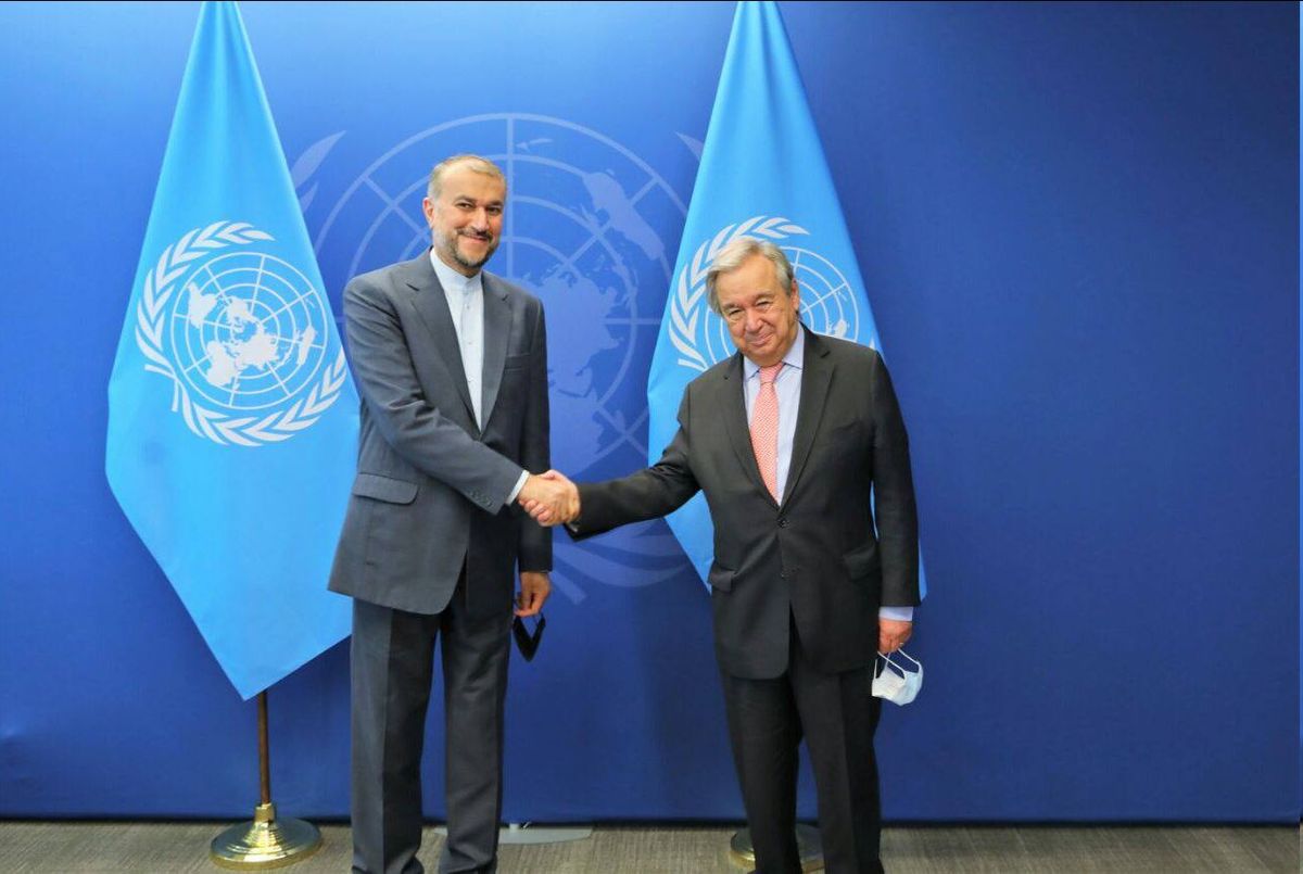 دیدار حسین امیرعبداللهیان با دبیرکل سازمان ملل