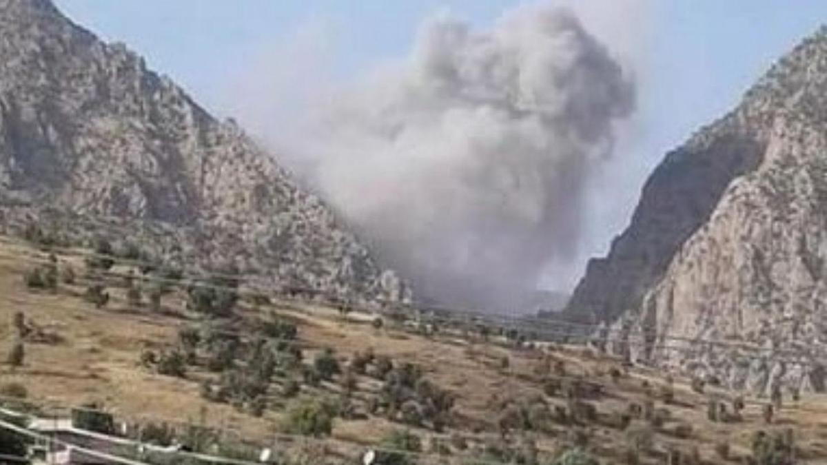 سپاه بار دیگر اقلیم کردستان را هدف قرار داد +فیلم