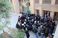 تصاویری از تجمع اعتراضی دانشجویان در اصفهان + فیلم