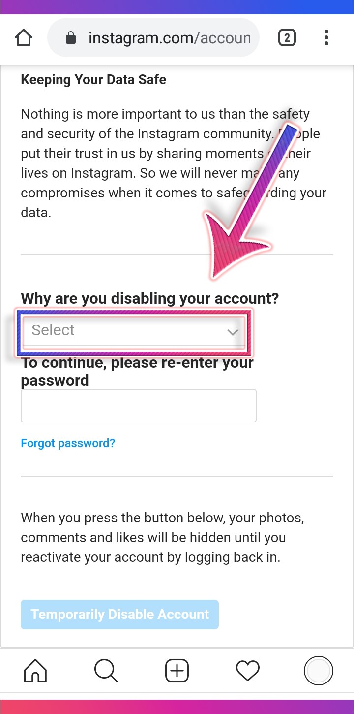 چگونه اکانت اینستاگرام خود را پاک کنیم؟