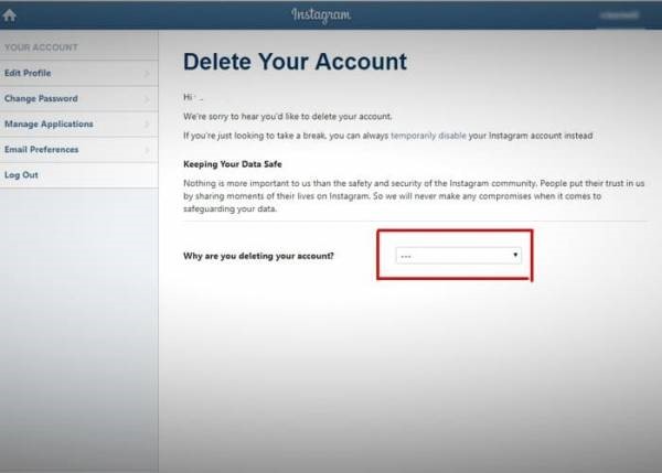 چگونه اکانت اینستاگرام خود را پاک کنیم؟