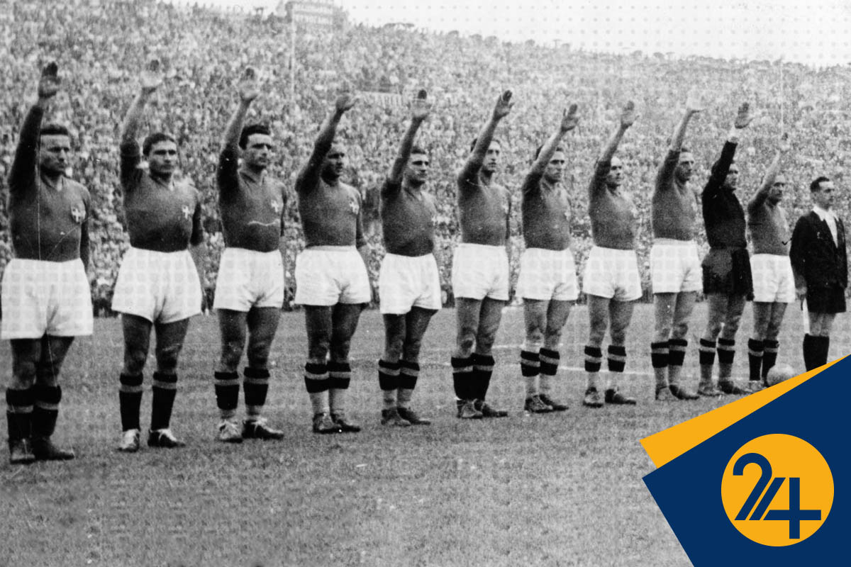 سلام نظامی فاشیست ها در جام جهانی