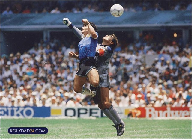 گل دست خدا مارادونا