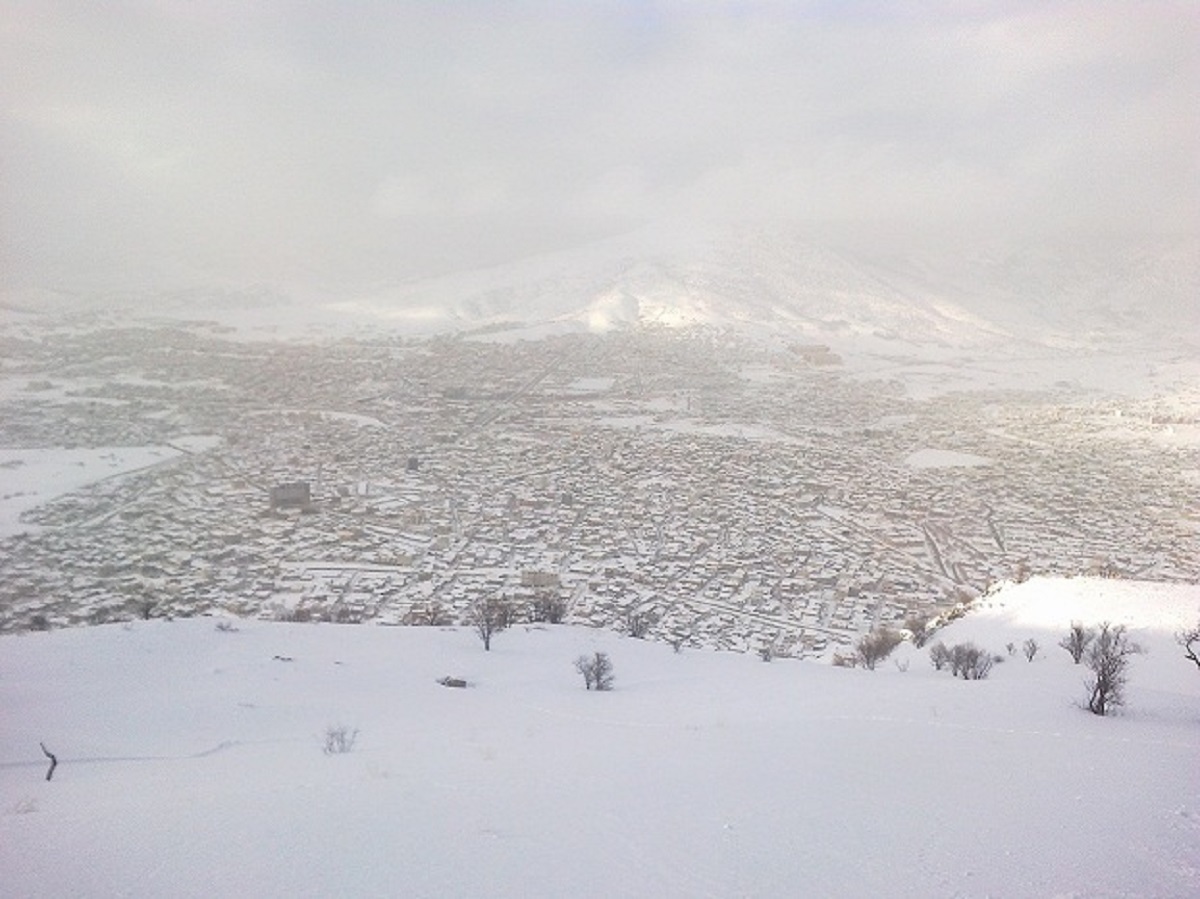 بارش سنگین برف در بانه