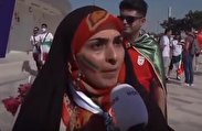 زنی که در قطر از آزادی در ایران می‌گوید، کیست؟