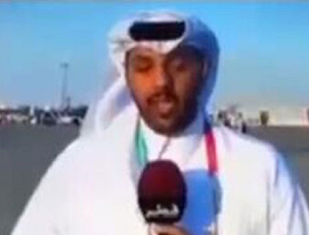 خبرنگار تلوزیون قطر