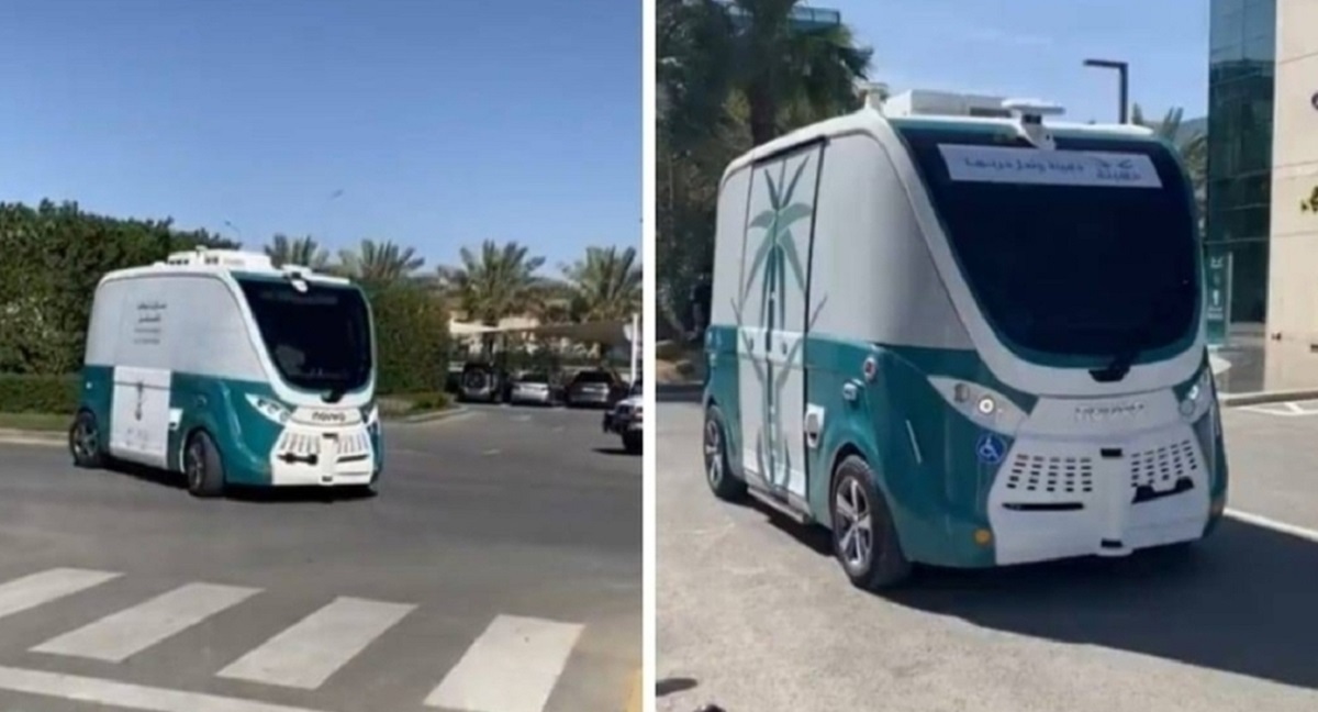 اولین خودروی برقی خودران در پایتخت عربستان +فیلم