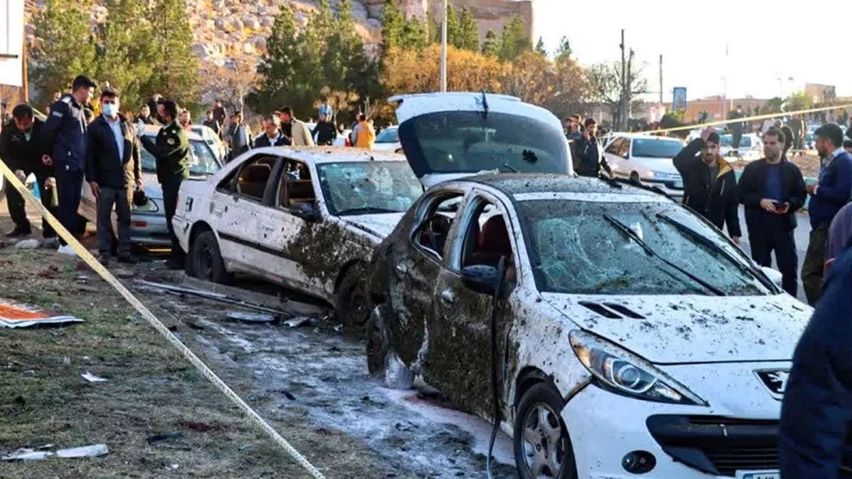 حجم تخریب شدید بمب منفجر شده در کرمان
