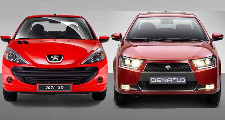 مقایسه طراحی و مشخصات فنی دنا پلاس و پژو ۲۰۷ مقایسه طراحی و مشخصات فنی دنا پلاس و پژو ۲۰۷