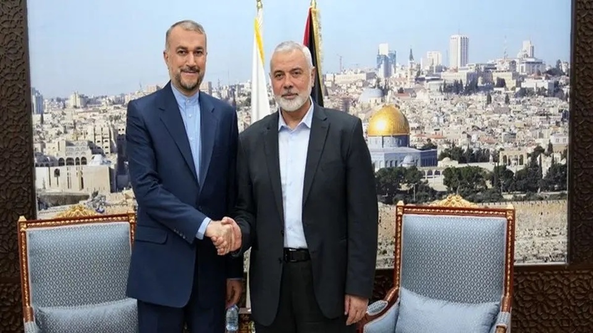 دیدار امیرعبداللهیان با اسماعیل هنیه در قطر