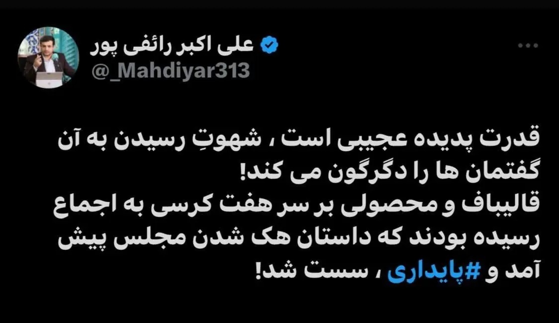 ادعای عجیب رائفی‌پور درباره حمله سایبری به رسانه‌های مجلس