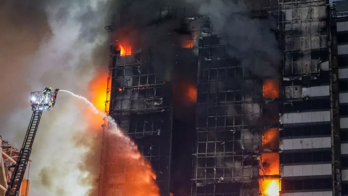 آتش سوزی بیمارستان گاندی