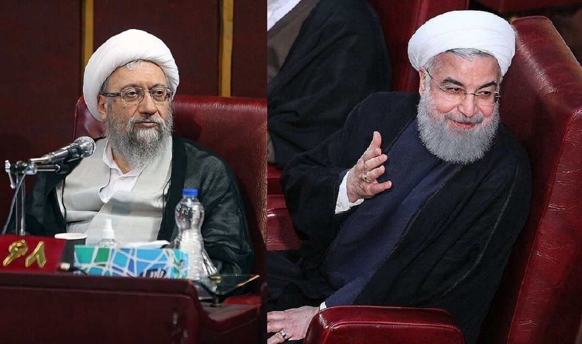 حسن روحانی و آملی لاریجانی