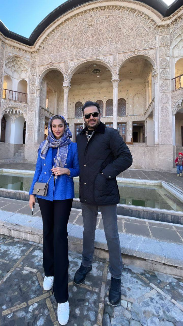 عکس دو نفره از آناشید حسینی و همسرش دکتر چلبیانلو + عکس