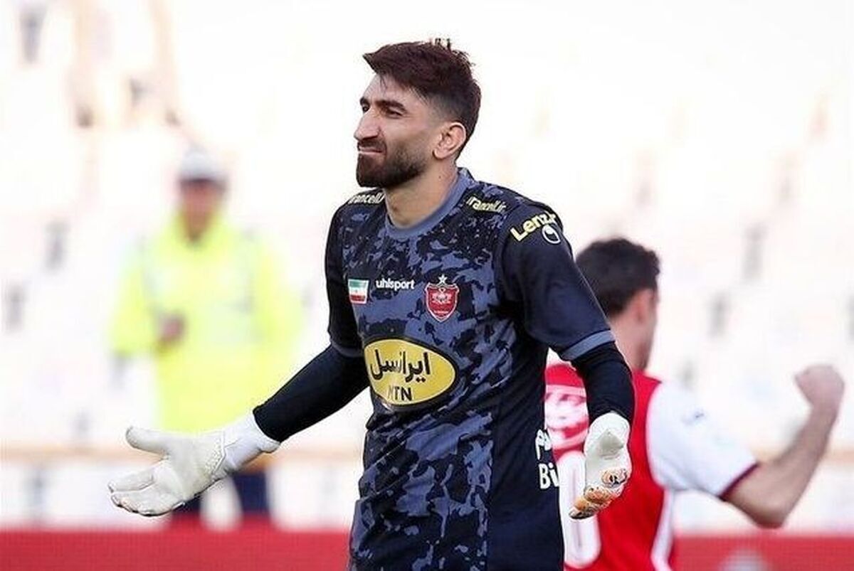 اشتباه مهلک بیرانوند؛ گل اول فولاد به پرسپولیس
