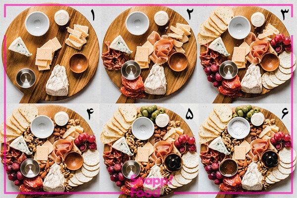 سینی پنیر بیکن و نان