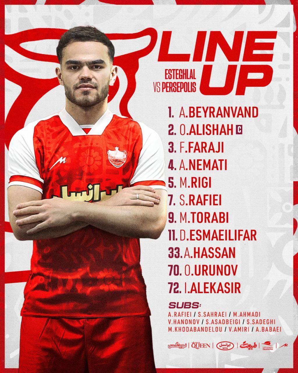 ترکیب استقلال و پرسپولیس برای دربی